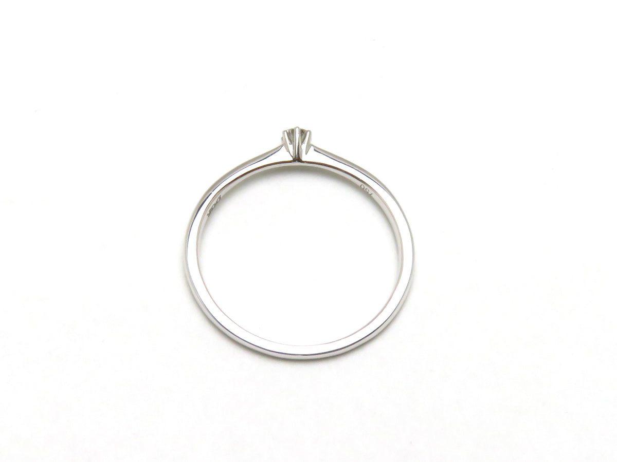 Solitär Verlobungsring 750er Weißgold 0,05ct Diamant