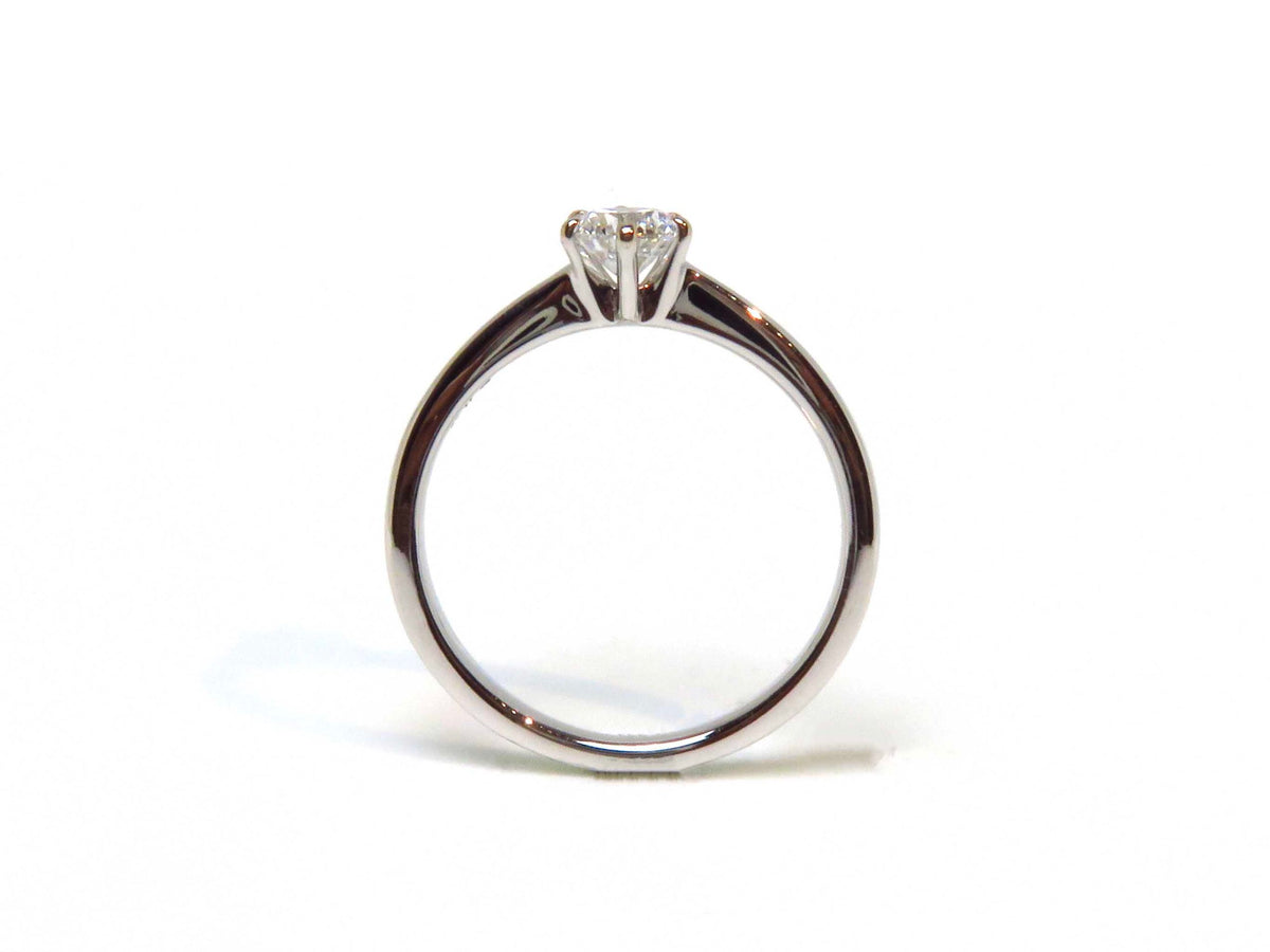 Solitär 750er Weißgold 0,30ct Diamant