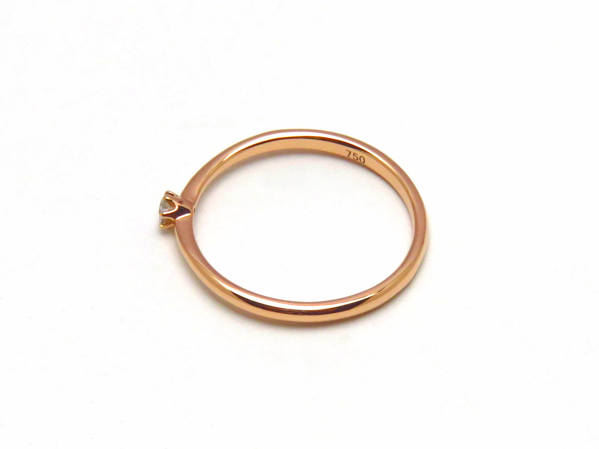 Solitär Verlobungsring 750er Roségold