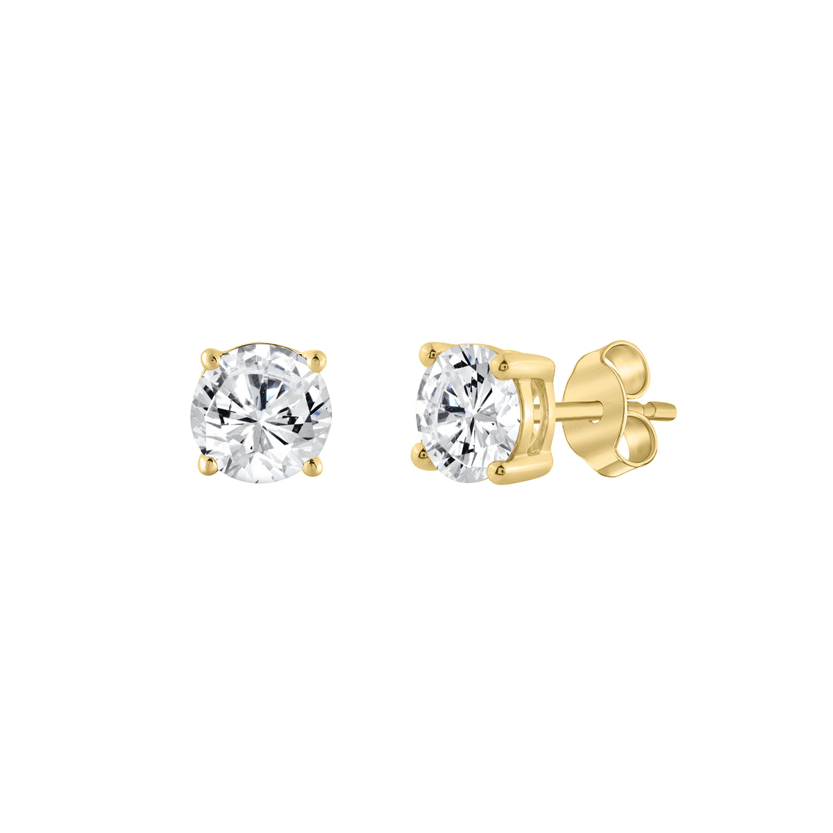 Ohrstecker 585er Gelbgold 1 ct Labor Diamanten