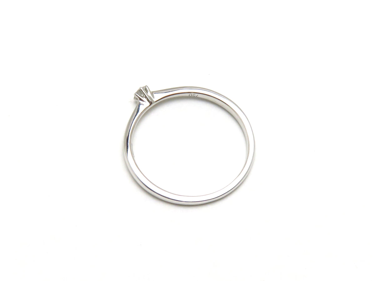 Solitär Ring 750er Weißgold 0,10ct
