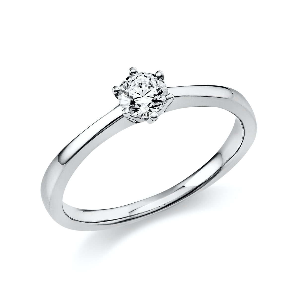 Solitär 750er Weißgold 0,30ct Diamant