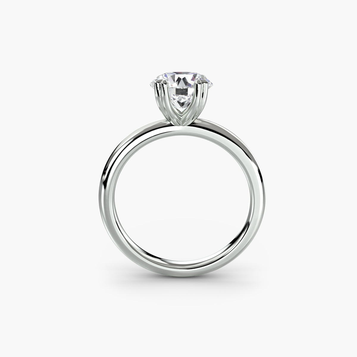 Minimalistische Solitärring mit klassischen Fassung 2