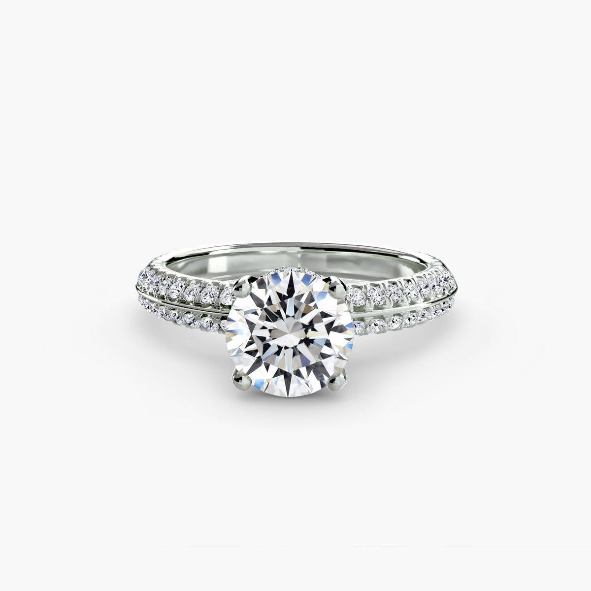 solitär pavé diamant