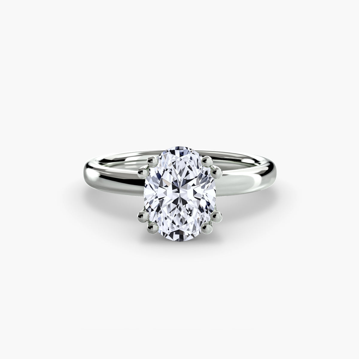 Minimalistische Solitärring mit klassischen Fassung 5