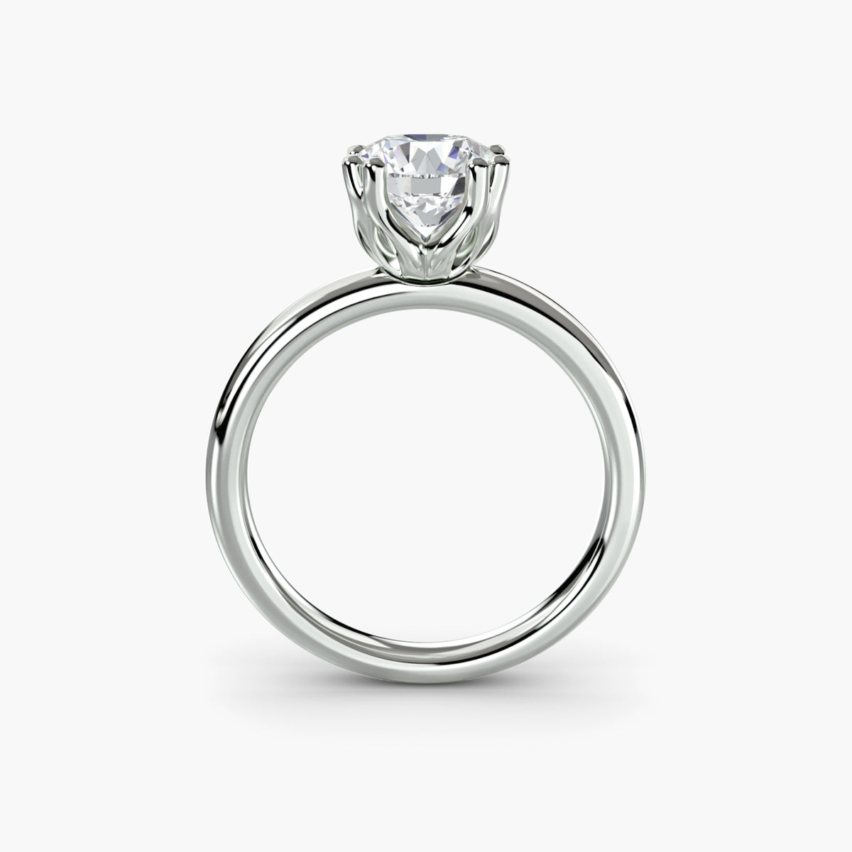 Minimalistische Solitärring mit klassischen Fassung 5