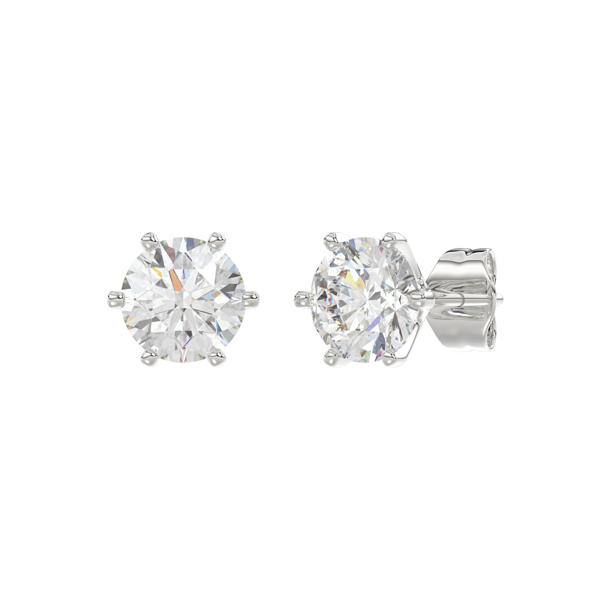14K White Gold, angled view