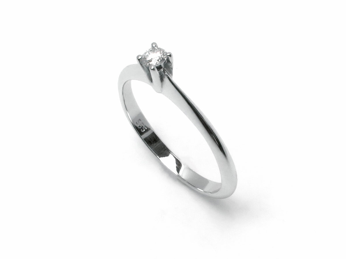Solitär Ring 585er Weißgold